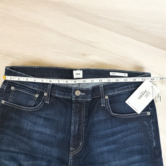 EDWIN Maddox Slim Fit Jeans | Size 36 x 32 | Dark Wash | NWT - Picture 3 of 9